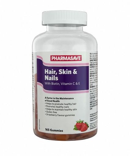 Picture of PHARMASAVE HAIR SKIN and NAILS GUMMIES 165S